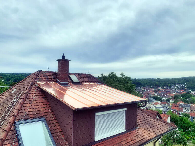 Baublechnerei, Sanierung des Dachs
