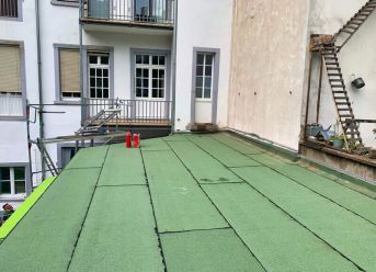 Flachdach, Sanierung eines Flachdachdachs