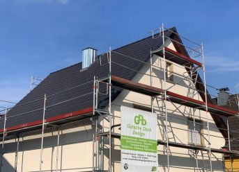 Gerüstbau, Dämmung bei Dachsanierung